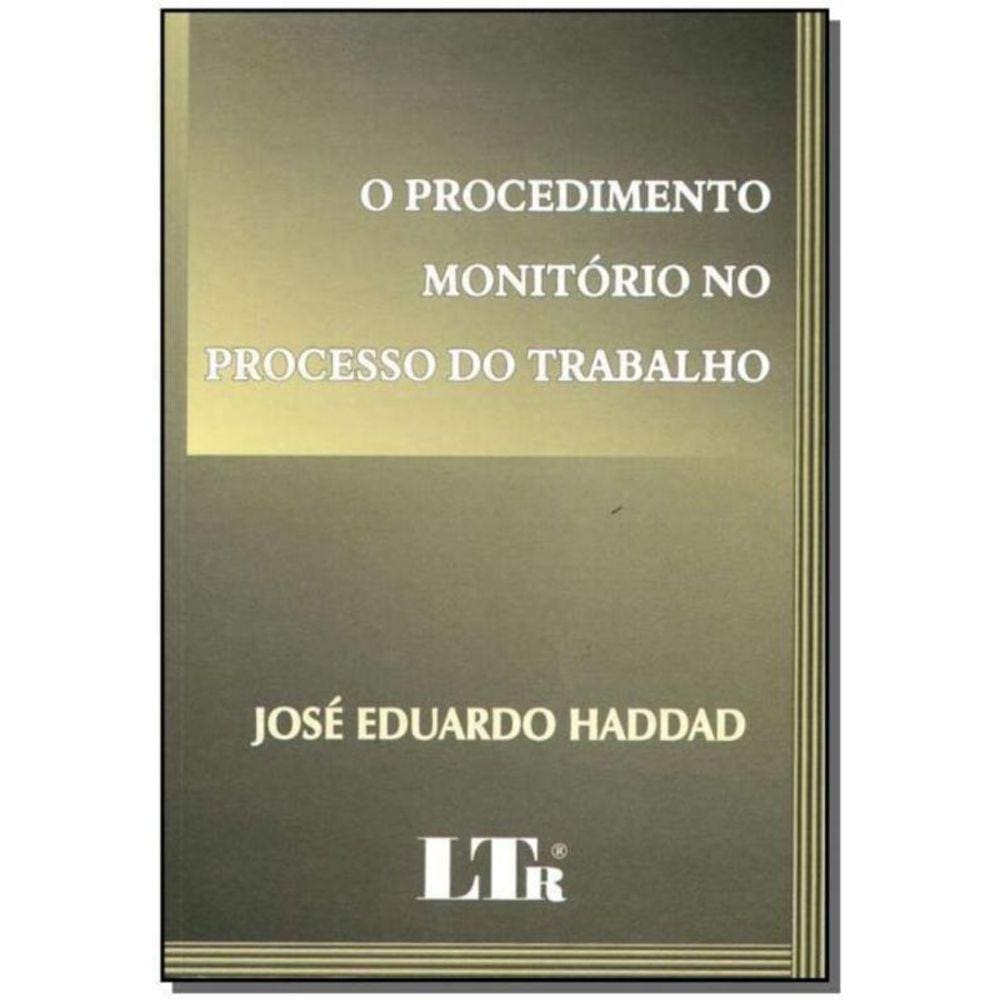 Procedimento Monitorio No Processo Do Trabalho, O