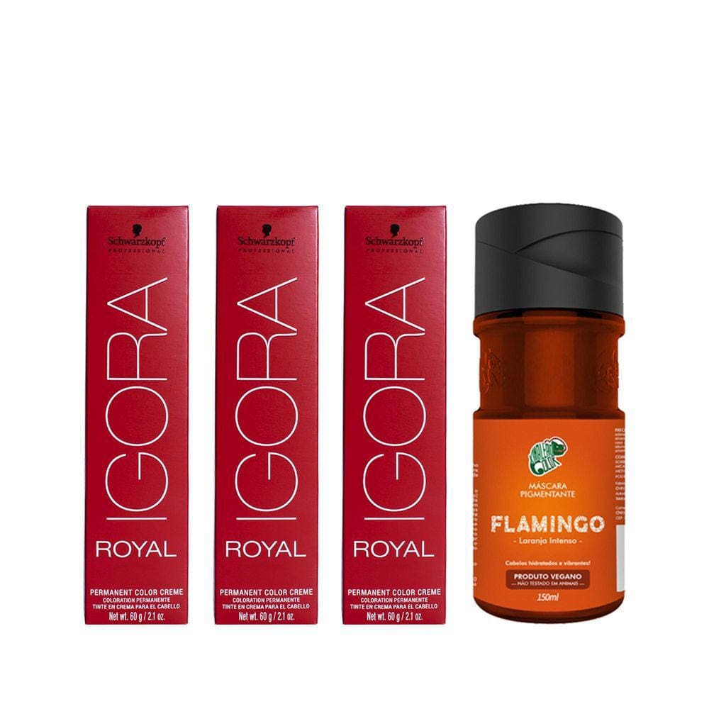 Coloração Loiro Escuro Cobre Extra 6.77 Igora Royal - 60g