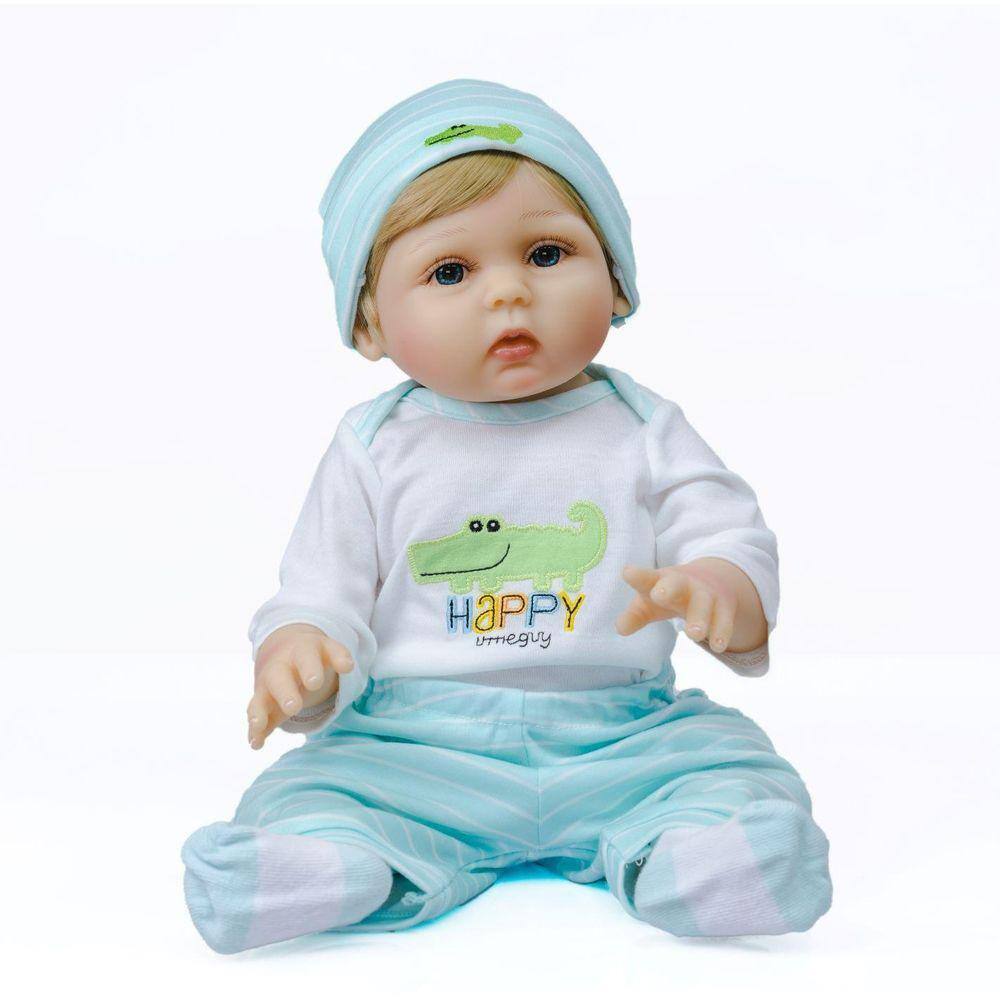 Bebe Reborn Menino 100% Silicone 47 Cm - Lucas 12x S/ Juros