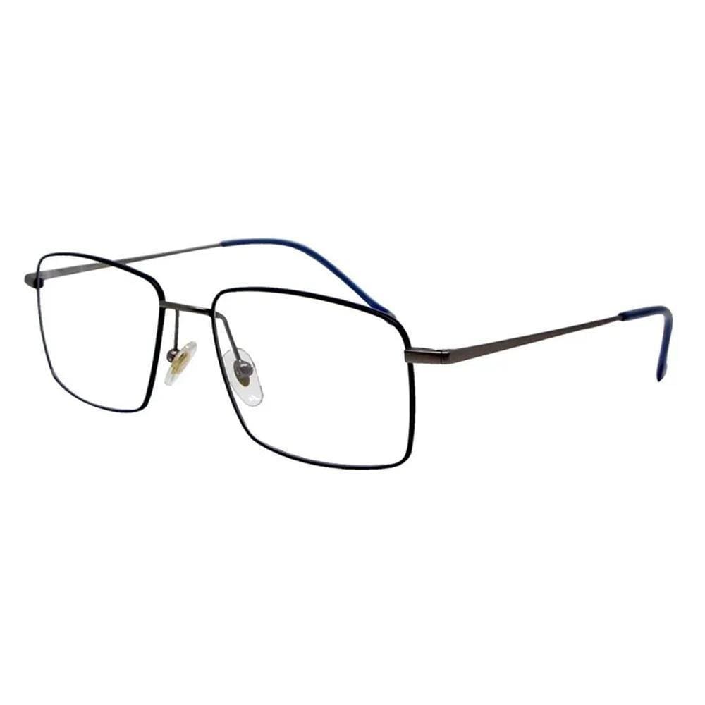 Óculos Armação Fox Fox195 C3 Metal Preto/Azul Masculino