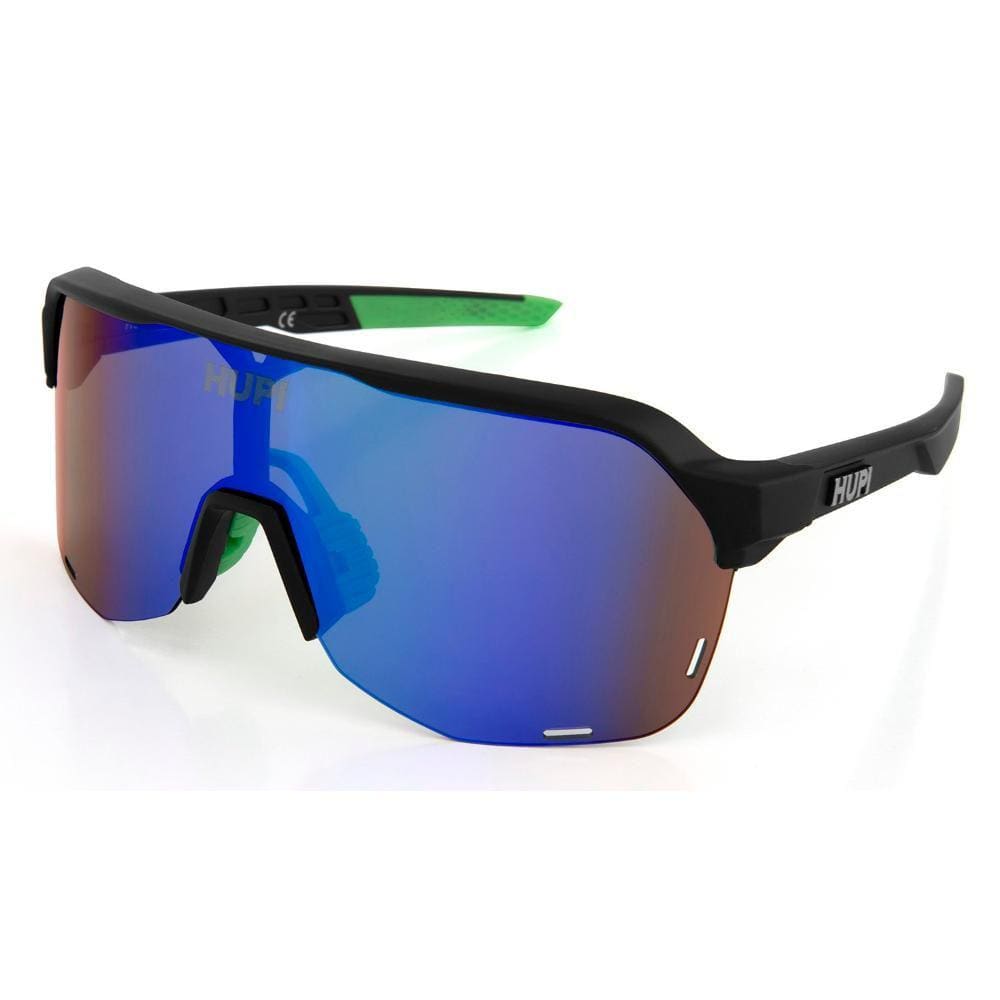Óculos de Sol HUPI Huez Preto - Lente Verde Espelhado