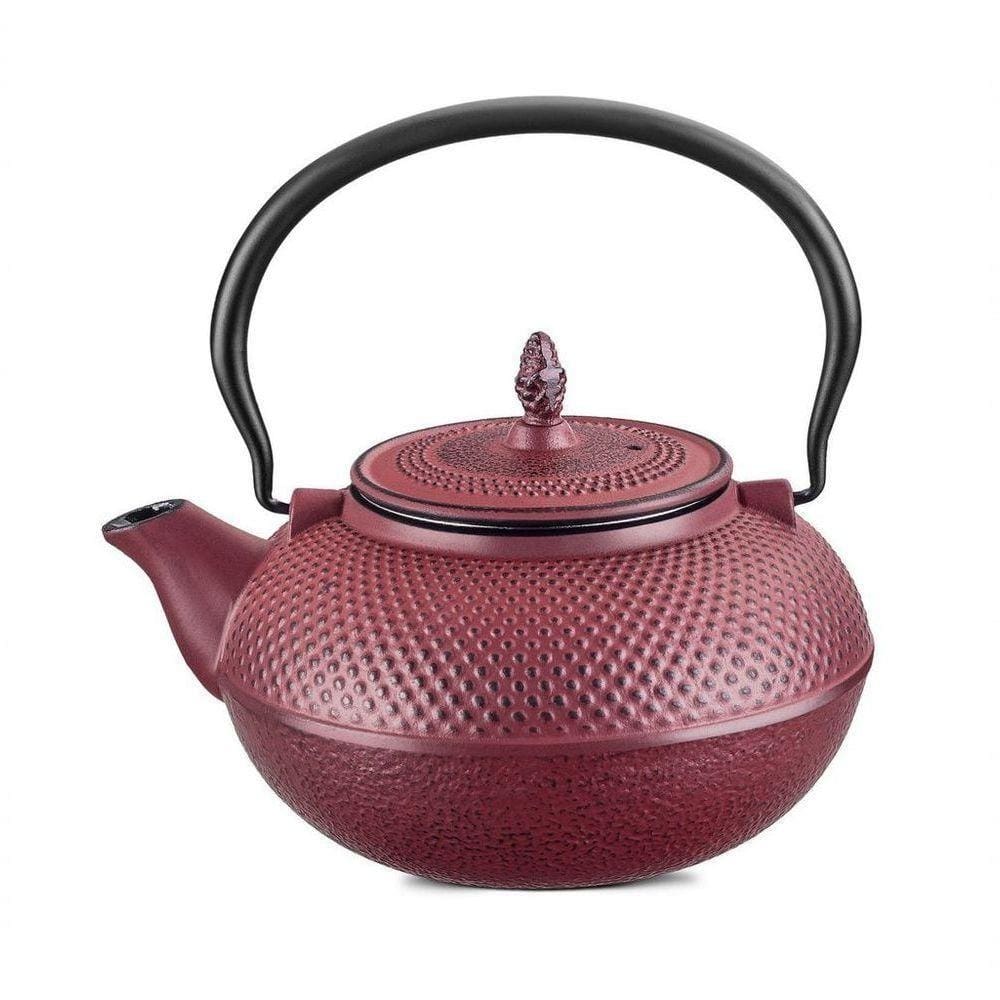 Chaleira De Ferro Vermelha Com Cesto De Inox Mta 8180