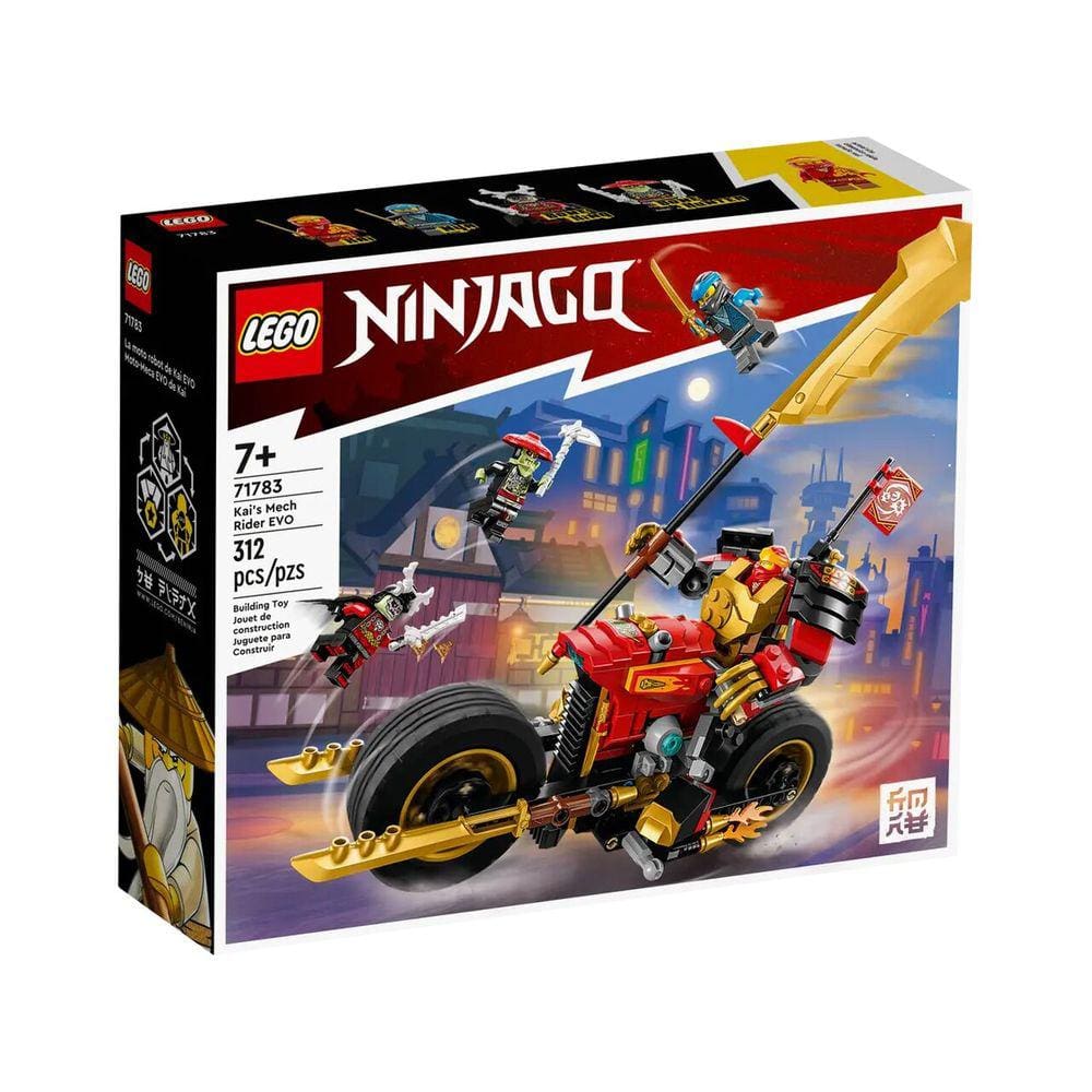 Lego Ninjago Robo Motoqueiro Evo Do Kai 312 Peças - 71783