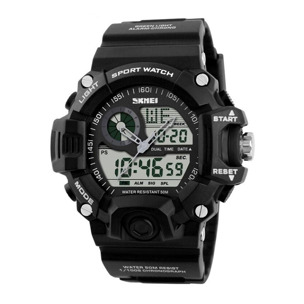 Relógio Masculino Skmei AnaDigi 1029 - Preto e Branco
