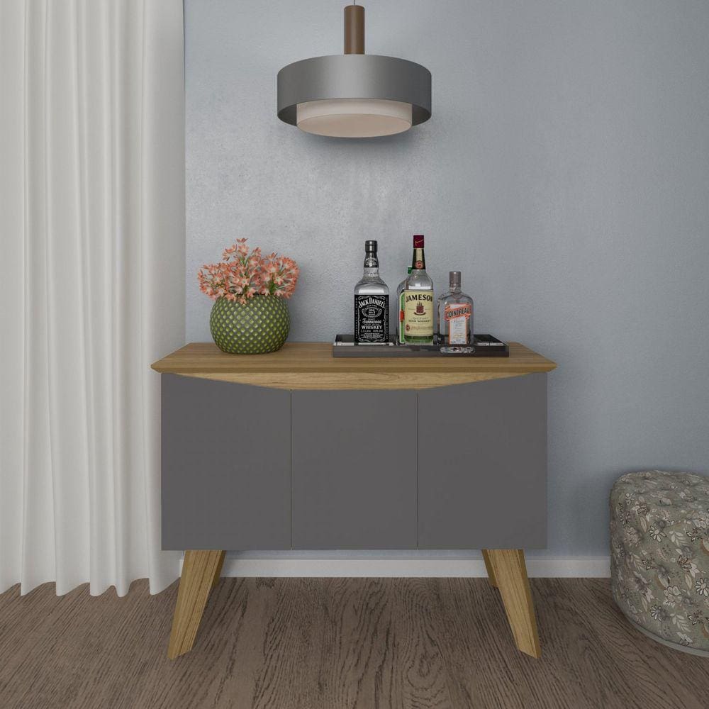 Buffet Oásis Artely Carvalho/Grafite