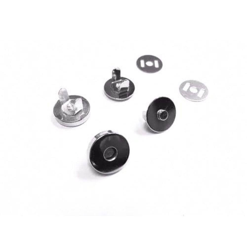 Botão Imã 14mm para Bolsas Niquelado - Kit com 1000 Unidades