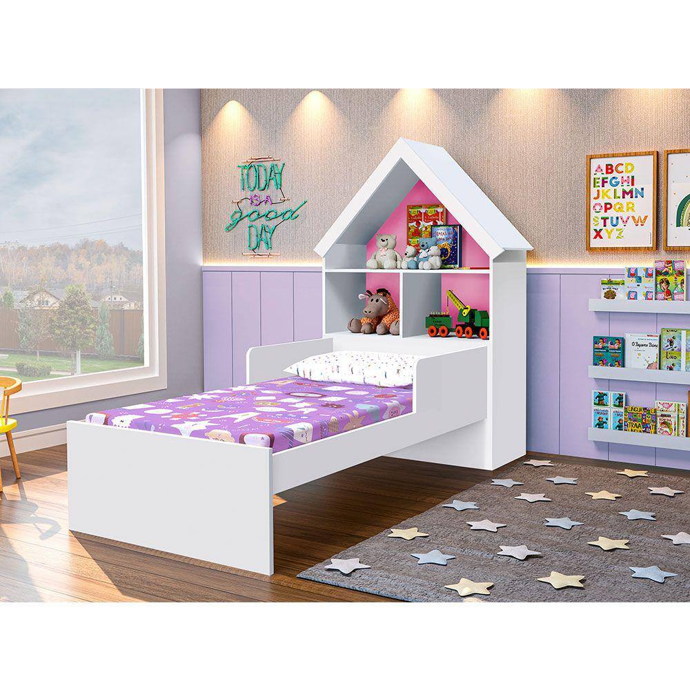 Cama Carruagem Barbie Star Rosa