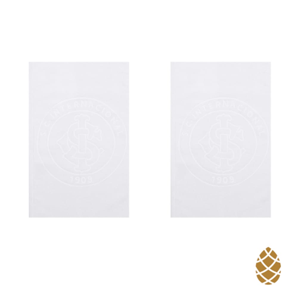Kit 2 Toalhas de Rosto Jacquard Buettner Inter Branco