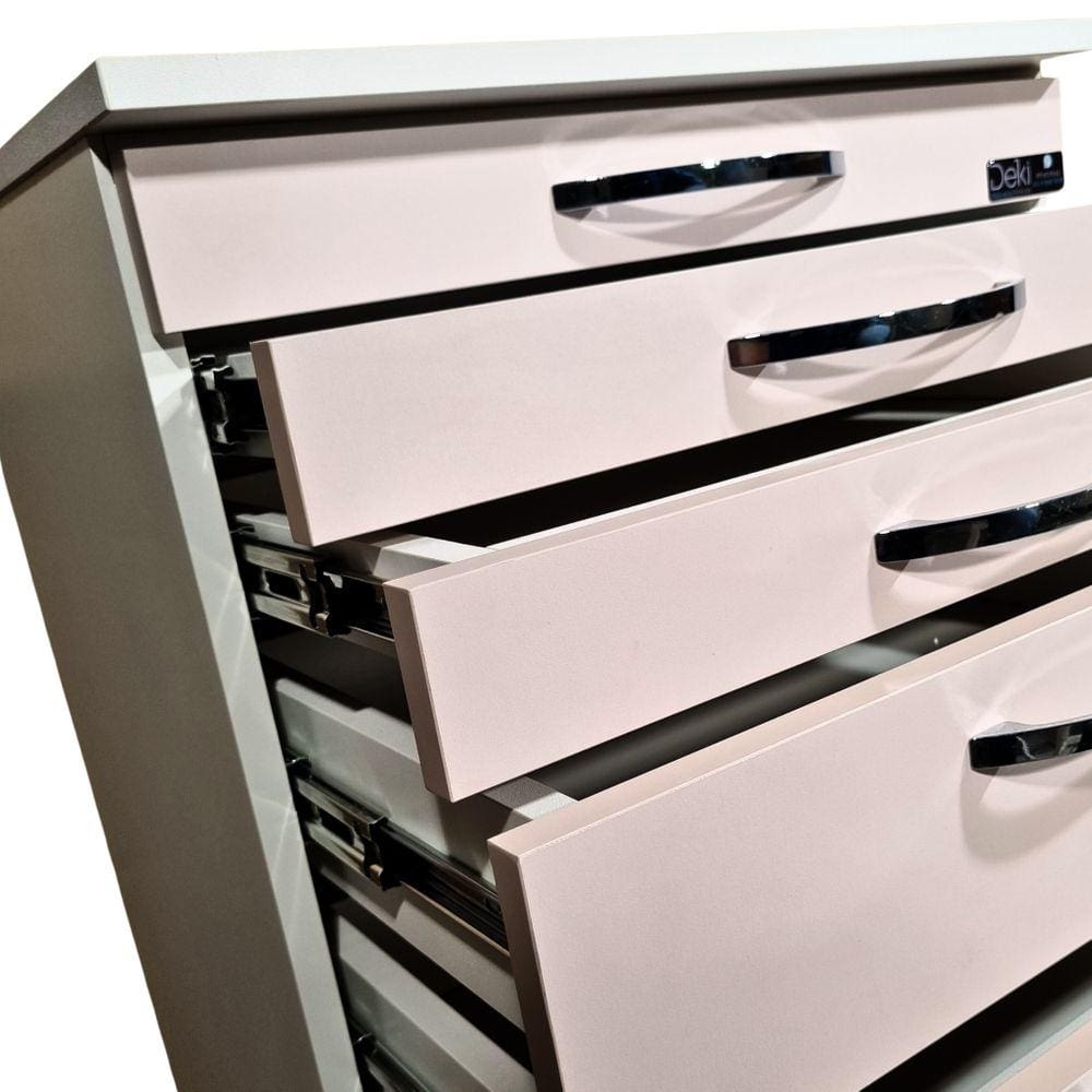 Mesinha Auxiliar Pink/rosa Com Rodízios Pretos