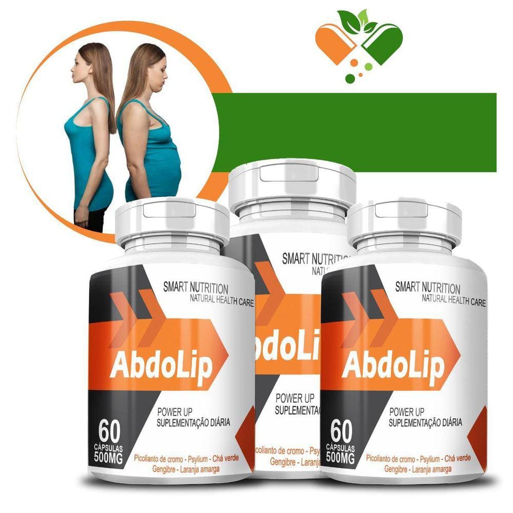 Kit Com 3 Potes Abdolip 500Mg 60 Cápsulas