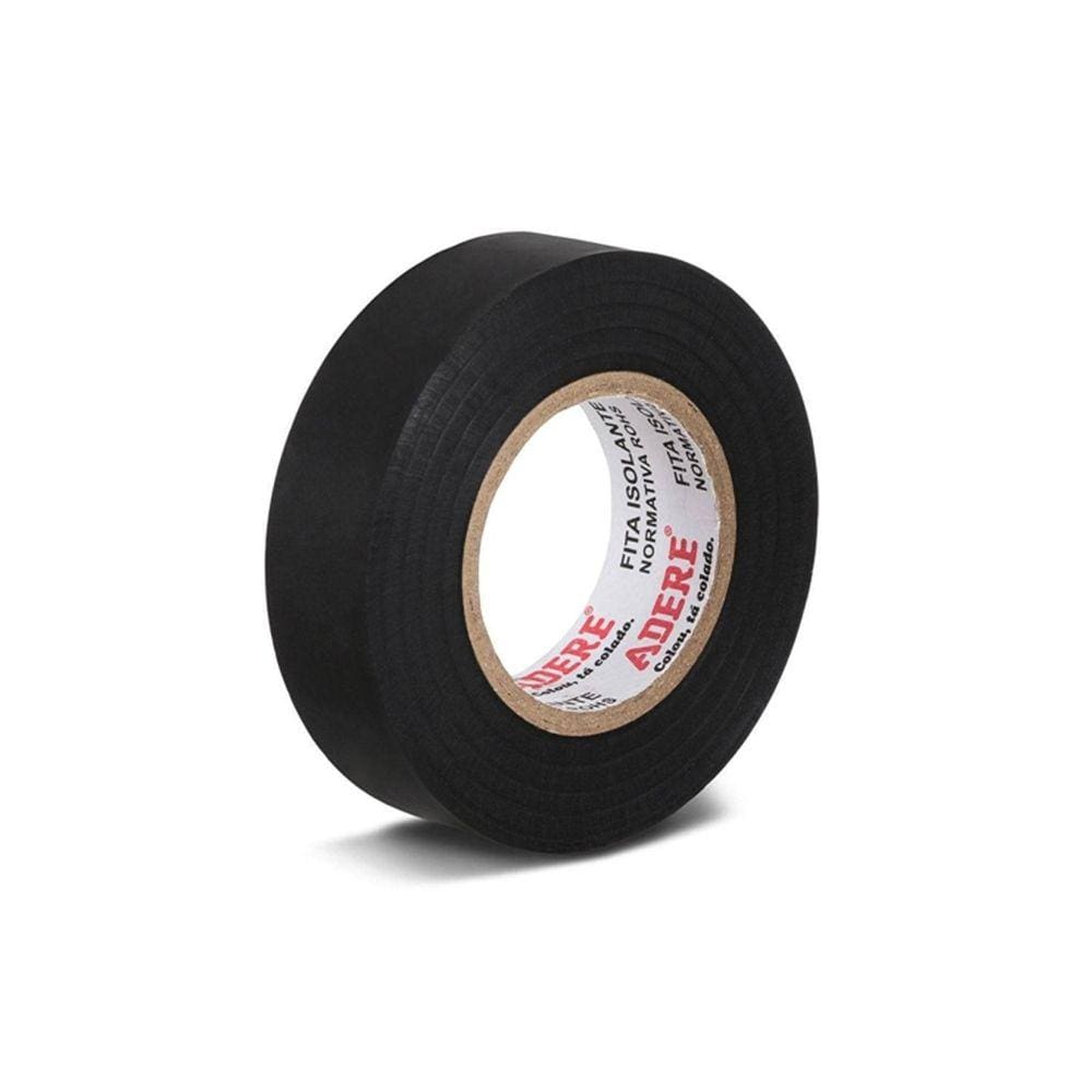 Fita Isolante Anti-Chama 912 Preta 18mmX20m Adere