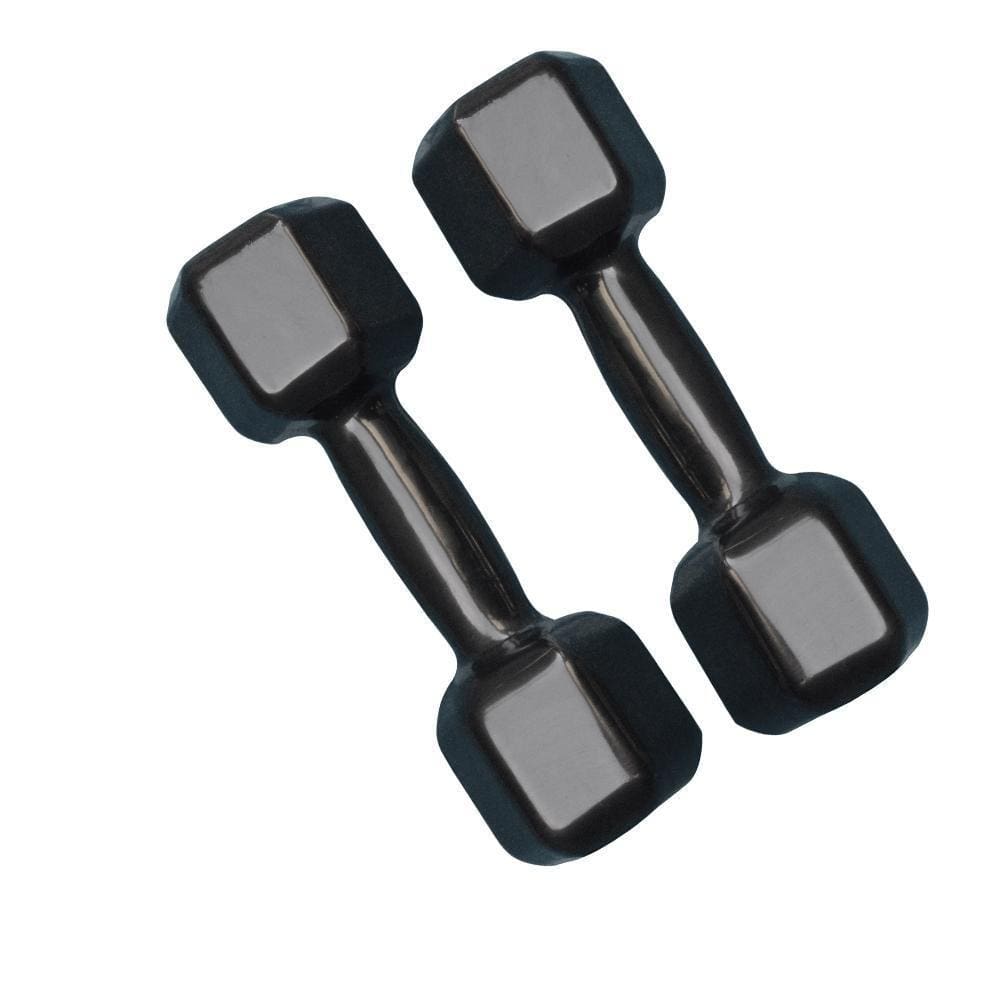 Par De Halter Sextavado Emborrachado 6Kg Academia Treino