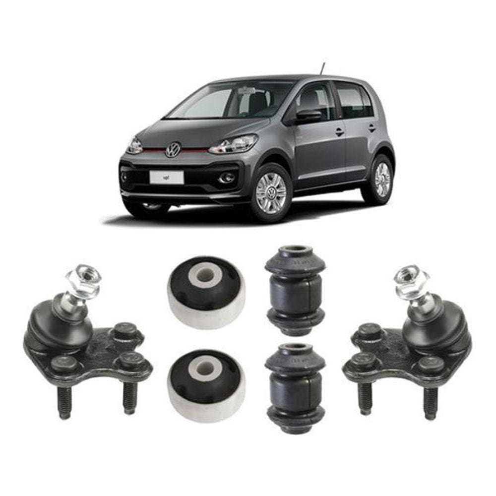 Kit 4 Bucha Pivô Bandeja Dianteira Volkswagen Up 2014 15 16