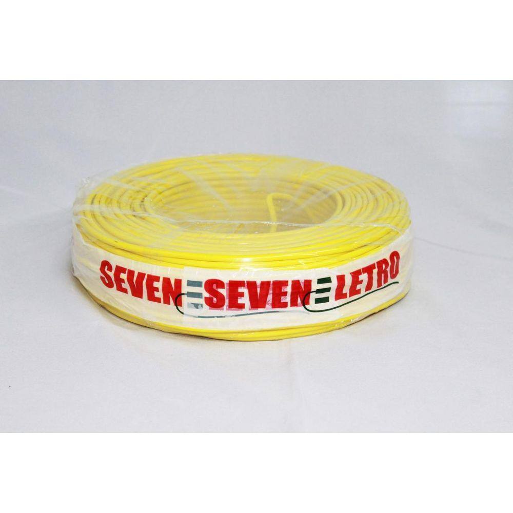 Fio Cabo Flexível 4Mm Amarelo - 100 Metros