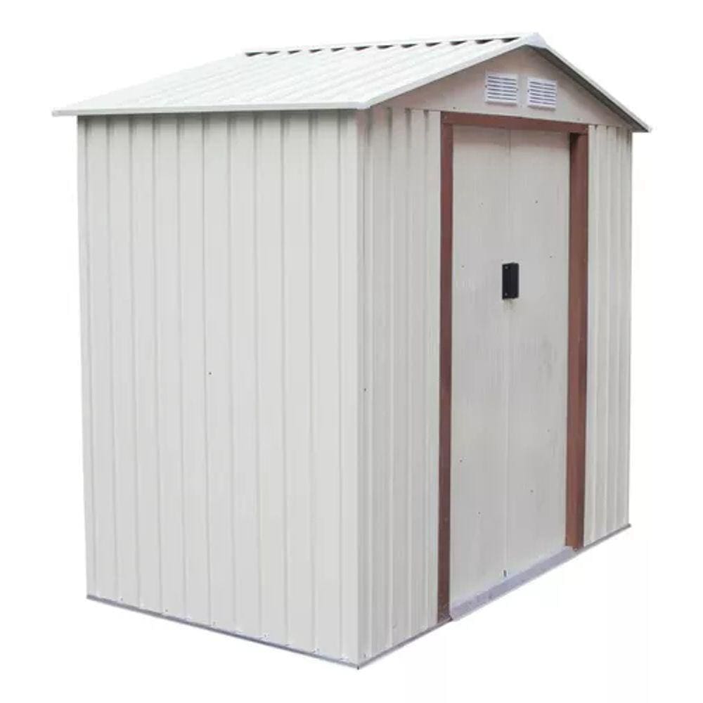 Depósito Abrigo De Jardim Abrigo Em Aço 201x121x190cm Deluxe
