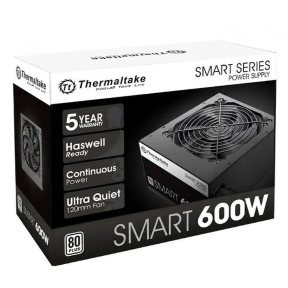 Fonte Thermaltake Smart Series 600W, 80 Plus White Pfc Ativo