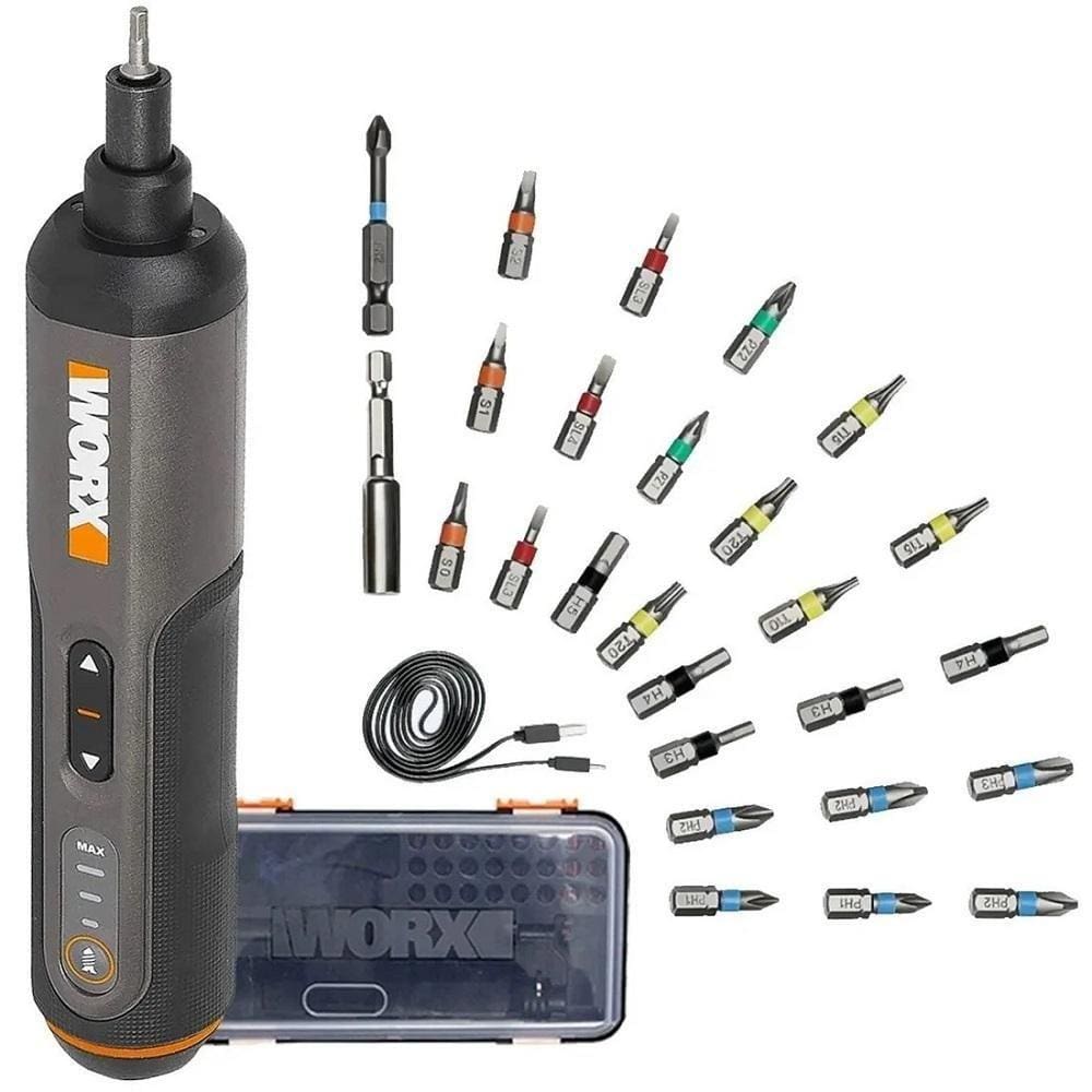 Parafusadeira 4V C/Maleta E 24 Bits Bivolt Wx240 Worx Unic U