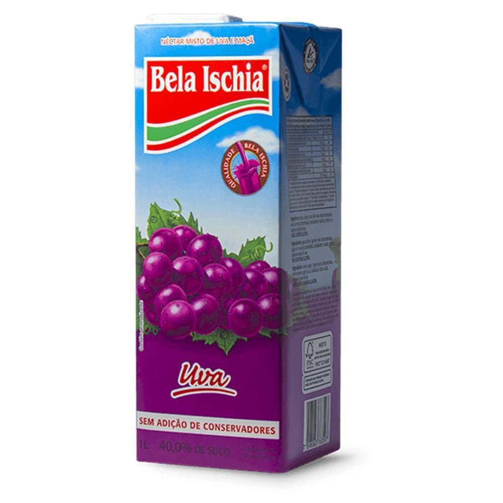 Suco Pronto De Uva Bela Ischia 200Ml Pack Com 27Uni