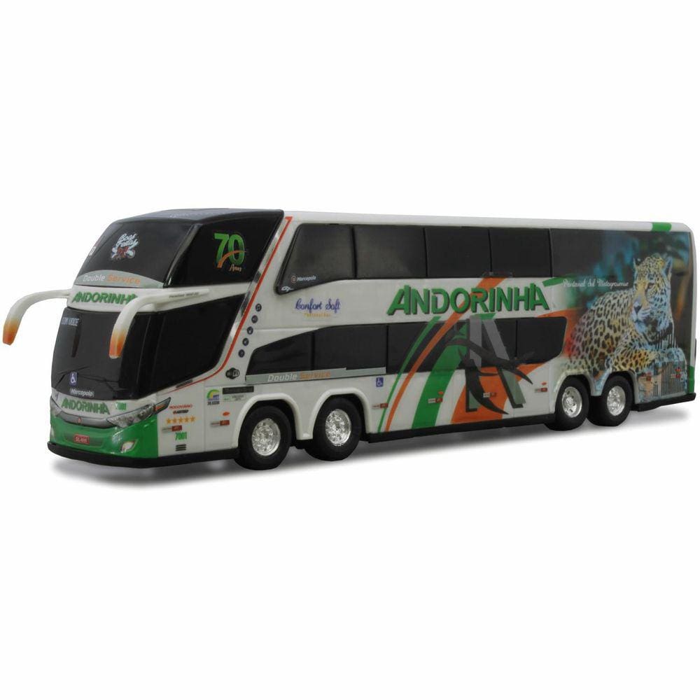 Ônibus Miniatura Viação Andorinha Dd 4 Eixos