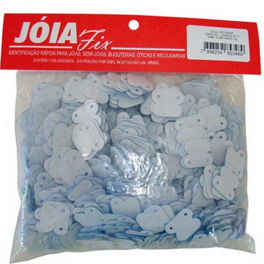 Etiqueta Brinco Bijuteria Jóia Fix Nº05 18X15Mm C/1000