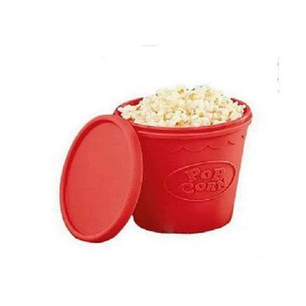 Balde De Pipoca Silicone Vermelho