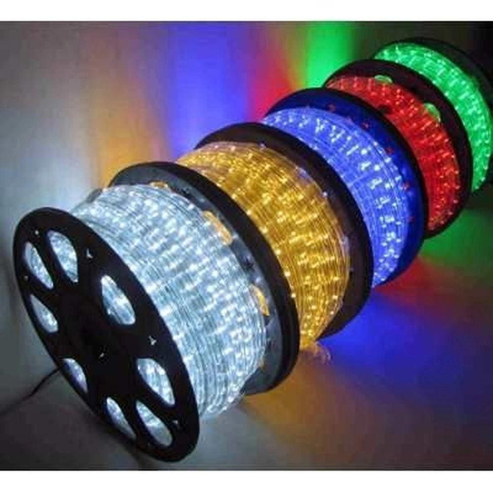 Mangueira Led BRANCO FRIO 5050 Chata 5.0W/5. 35W/m. 20 metro, 110v ou 220v + Conector, várias outras cores