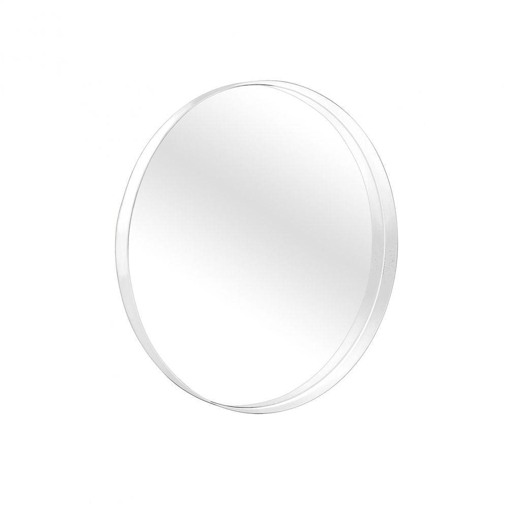 Espelho Decorativo Round Interno Branco 50 Cm Redondo