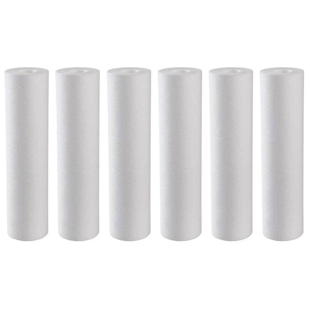 Kit 6 Filtro Refil Cartucho Polipropileno Liso 10 1 Micra