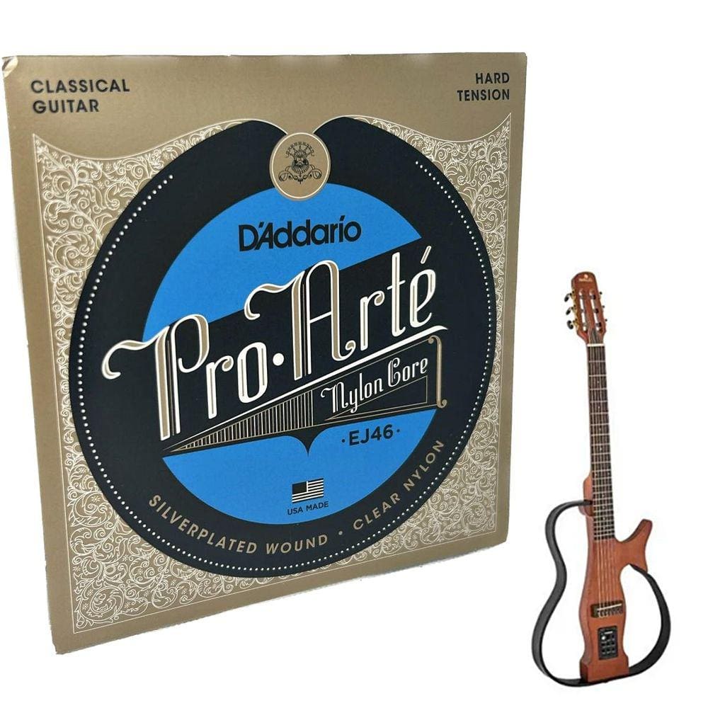 Jogo de Cordas em Nylon Core Para Violão Tensão Hard Pesada - Daddario EJ46