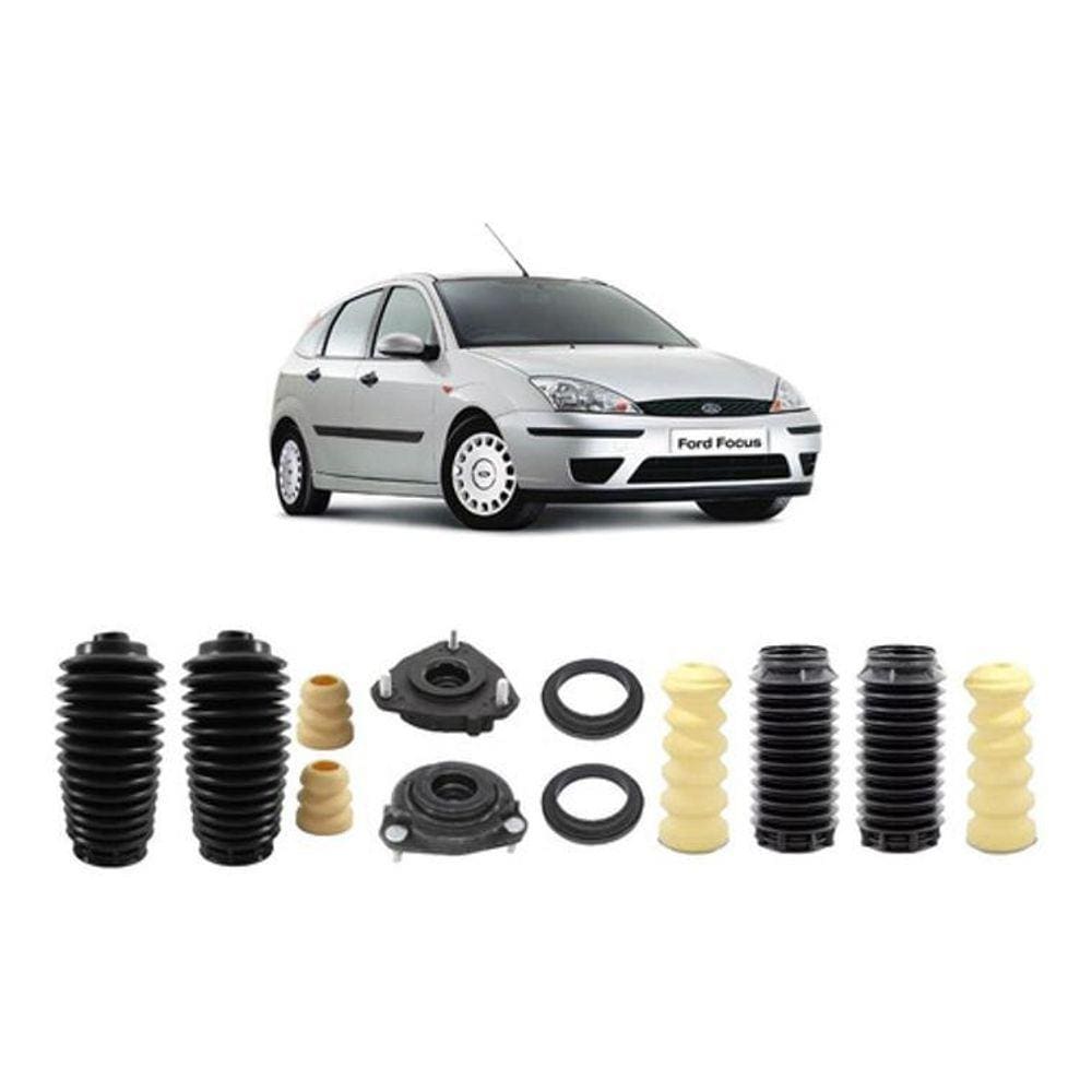 Kit Coxim Batente Dianteiro + Traseiro Focus 2005 2006 2007