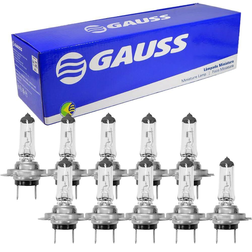 Kit 10 Lâmpada Amarela Halógena Hiodo H7 12V 55W PX26D