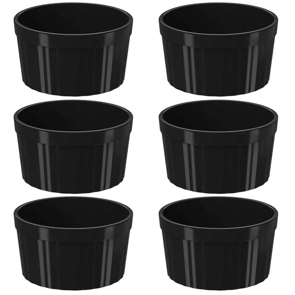 Kit 6 Ramekin 150ml Potinhos de Molho Ramequim para Servir Petiscos Coza