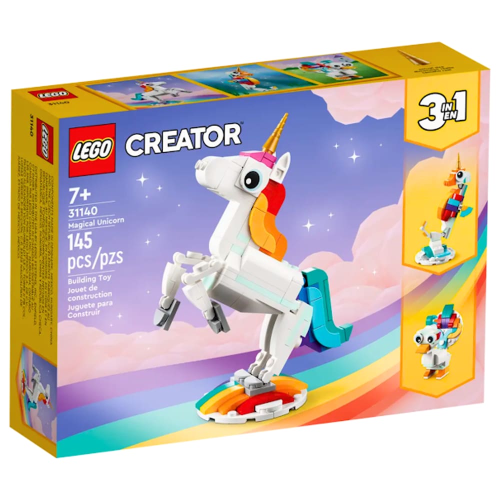 Blocos De Montar Lego Creator 3 Em 1 Unicórnio Mágico 31140