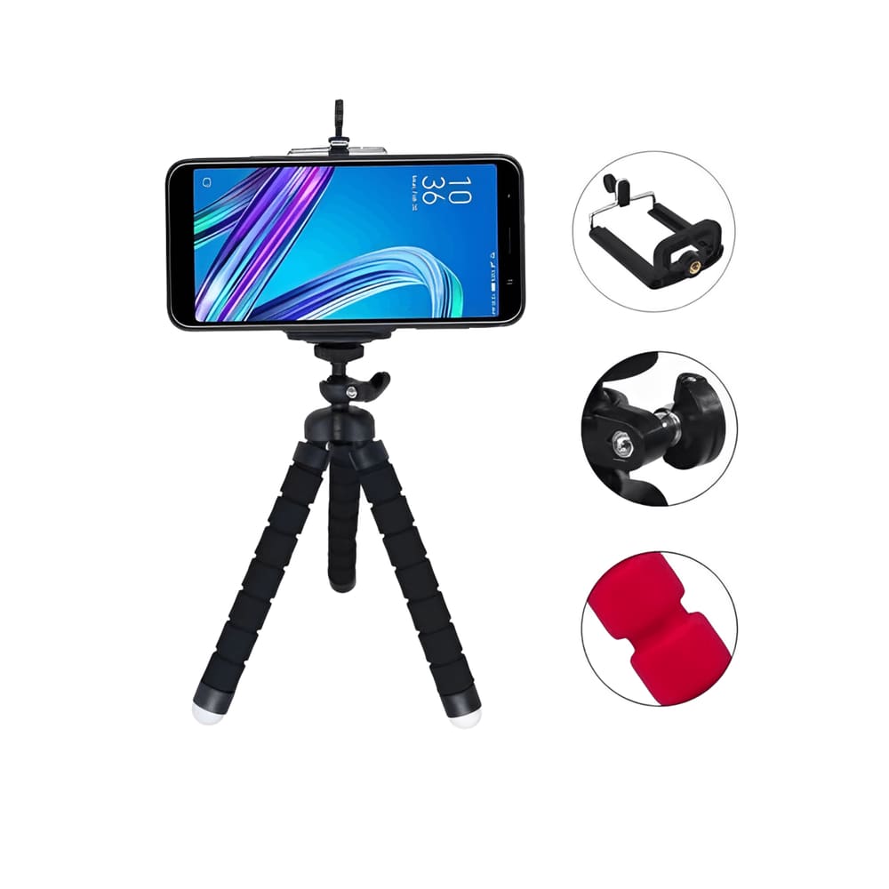 Tripe Mini Suporte Celular Flexível Universal Articulado