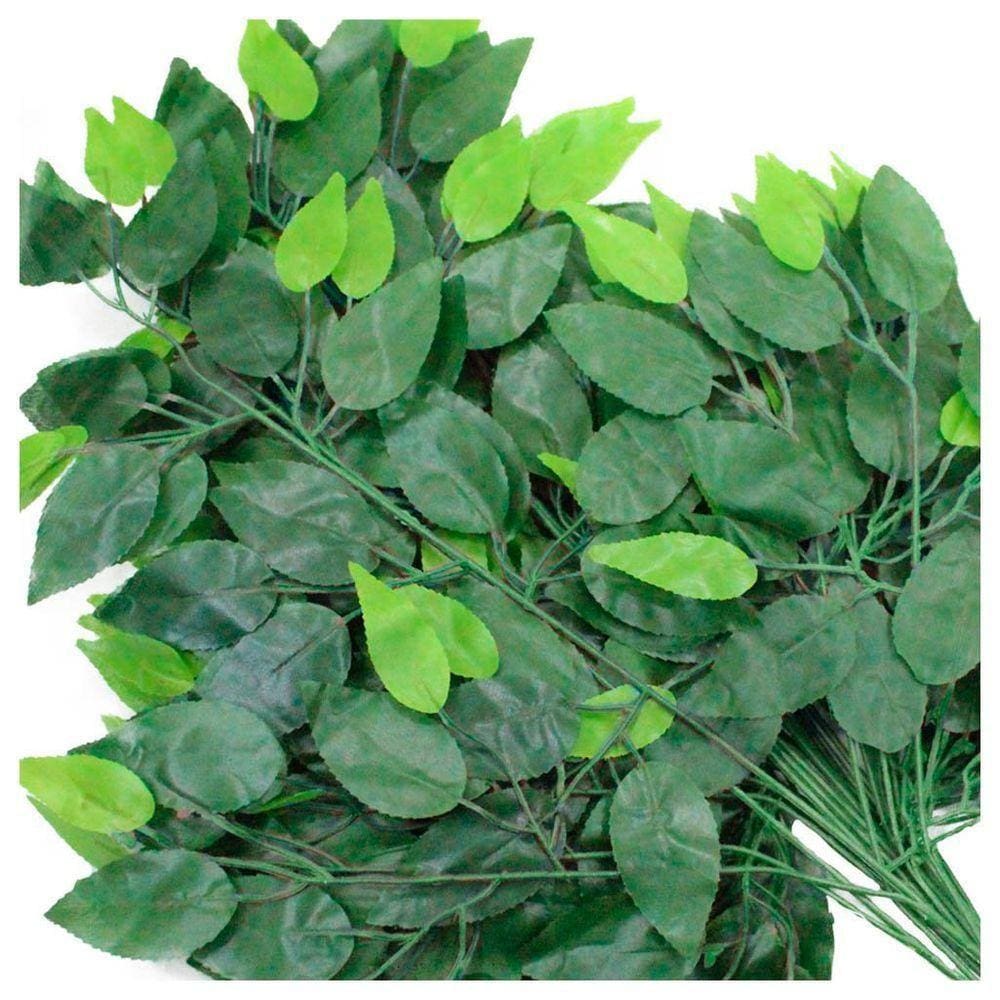 72 Galhos Decoração Arranjo Fícus Artificial Planta Decorativa 55cm