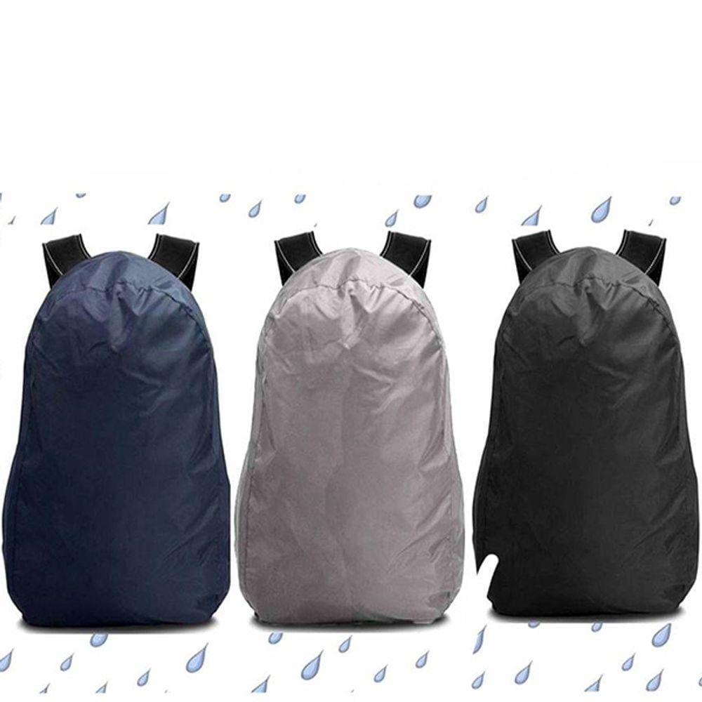 Kit 3 Capas De Chuva Impermeável Para Mochila CPM01