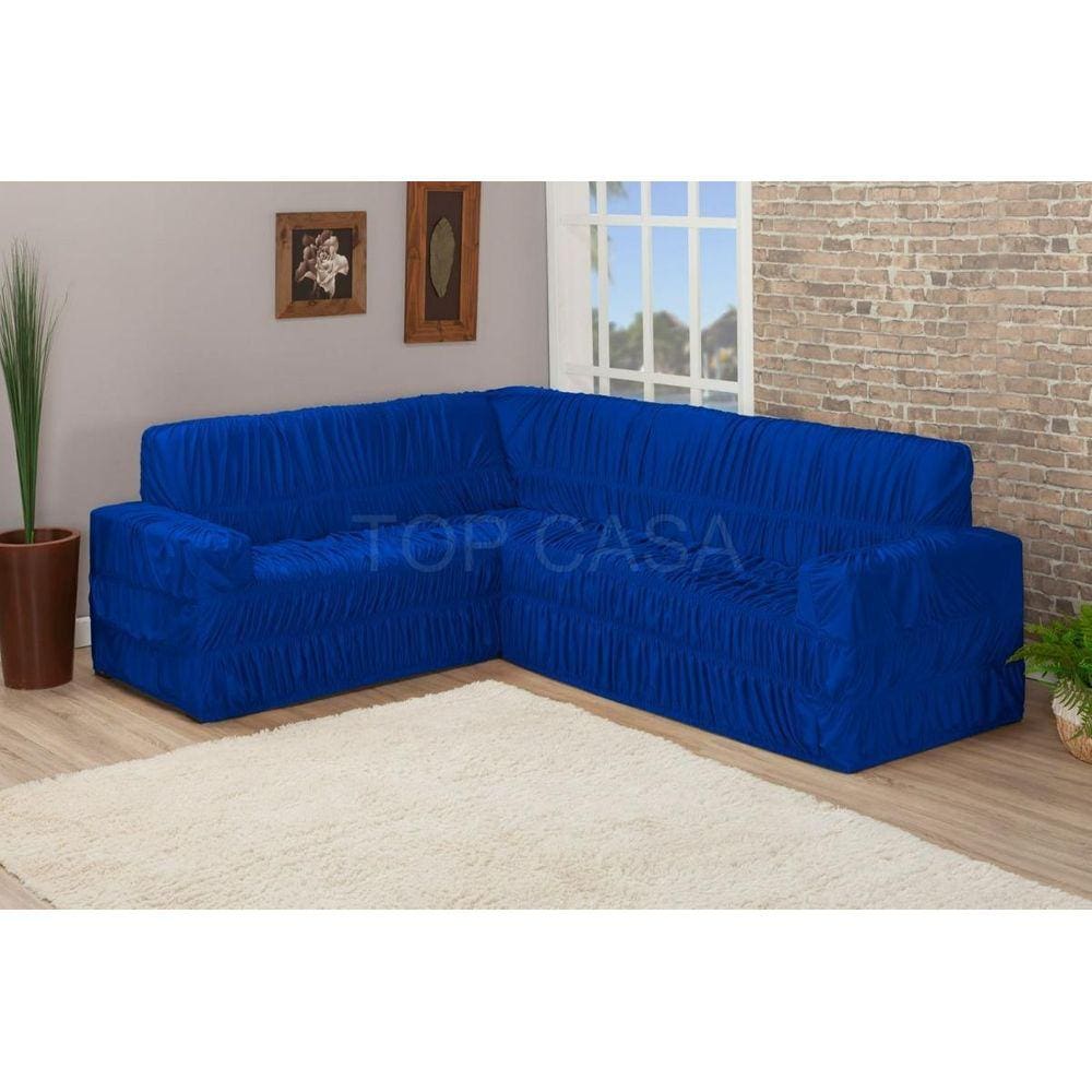Capa De Sofa Canto De 9 Lugares Elasticada Malha Gel