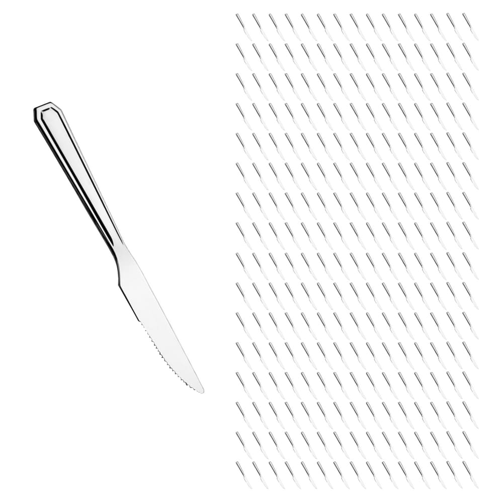 Kit Restaurante 240 Pçs Faca Reforçada Inox Casa / Bar