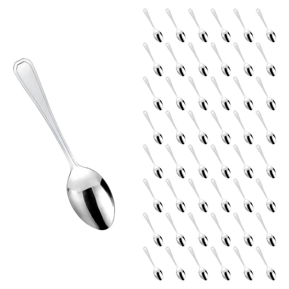 Kit Restaurante 48 Pçs Colher Reforçada Inox Casa / Bar