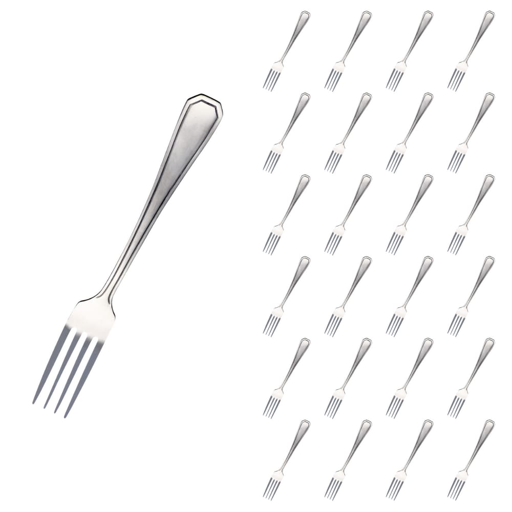 Kit Casa Garfo Inox Reforçado 24 Pçs Bar / Restaurante