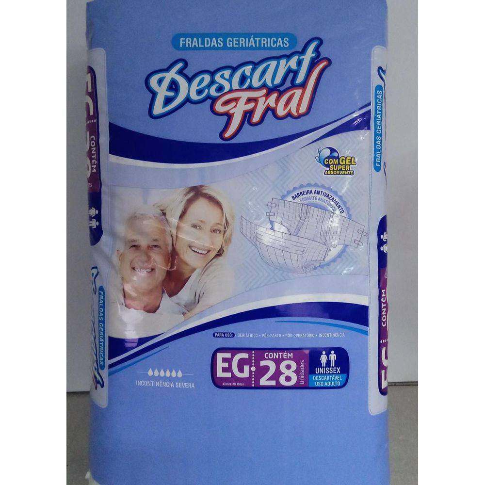 Fralda Descart Fral Geriatrica Intermediaria Eg C/28