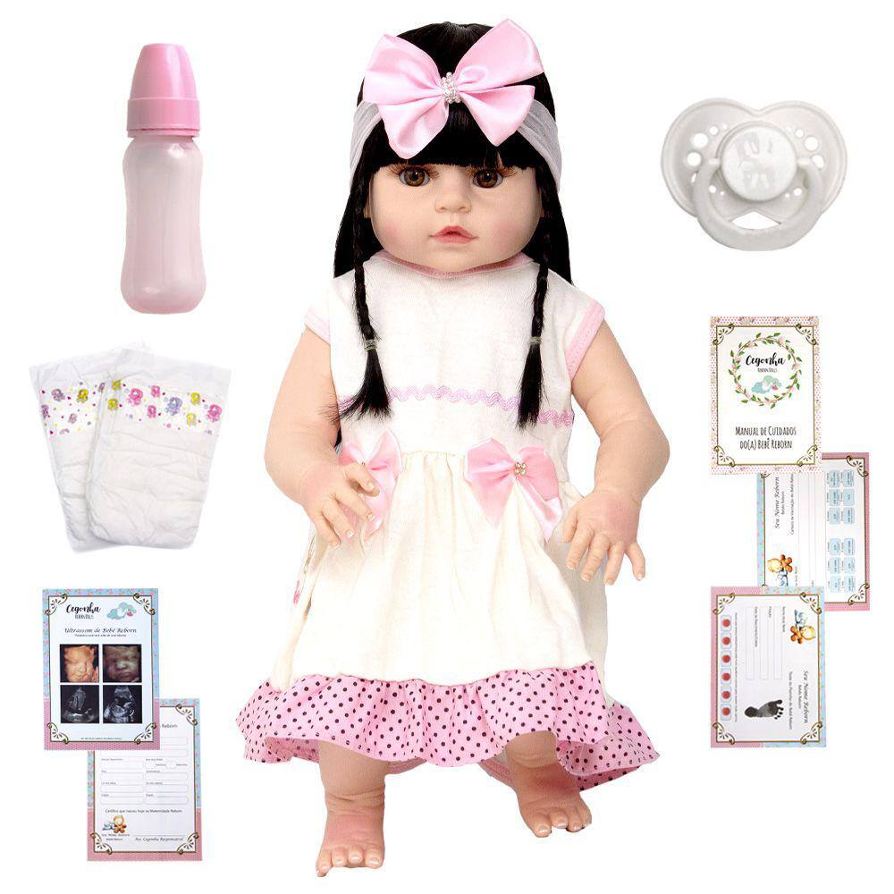 Boneca Bebe Reborn Realista Completa Barata - Cegonha Reborn