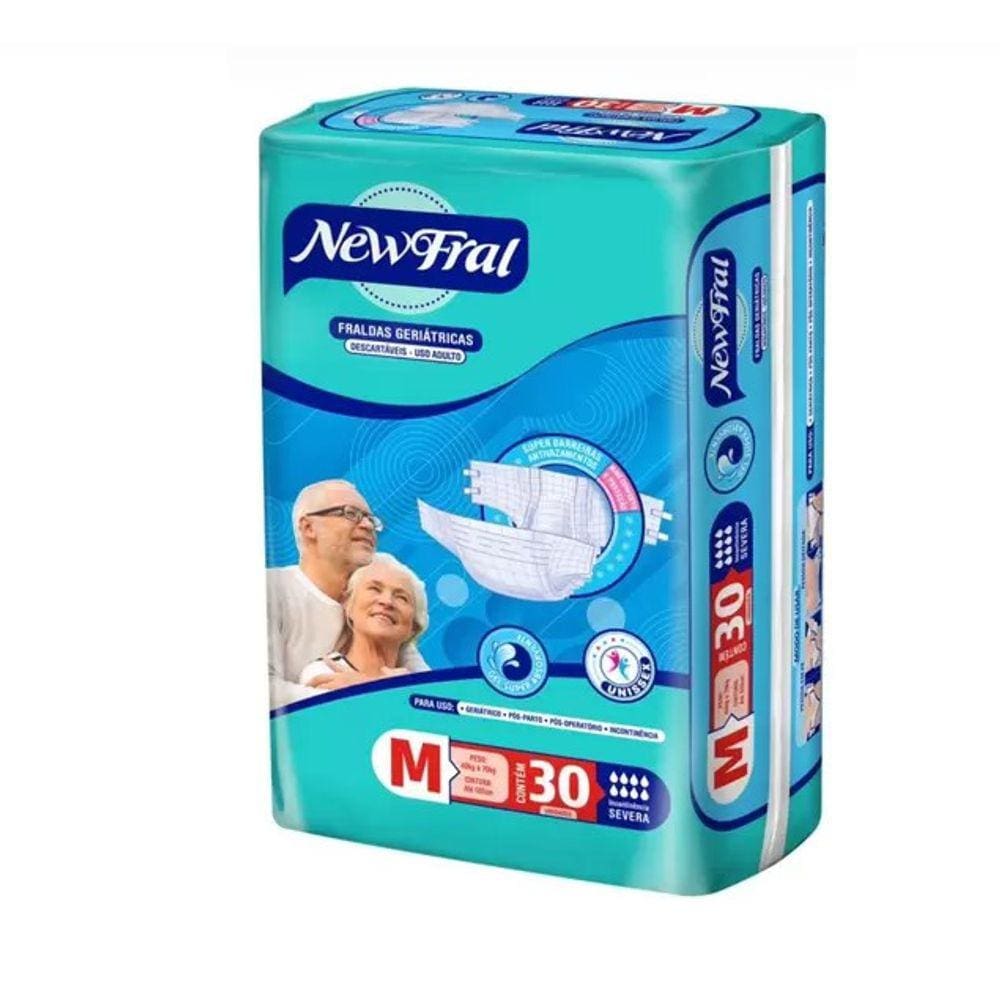 Fralda Geriatrica New Fral Intermediaria M C/30