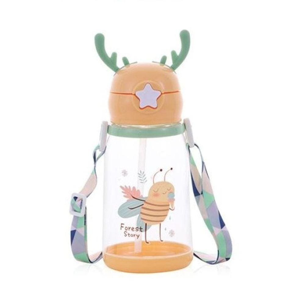 Copo Infantil com Canudo e Alça para Crianças 600ML