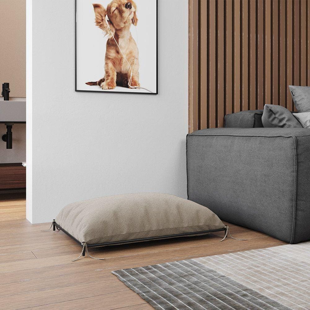 Cama Caminha Pet Tati Raças Pequenas - Bege - Preto