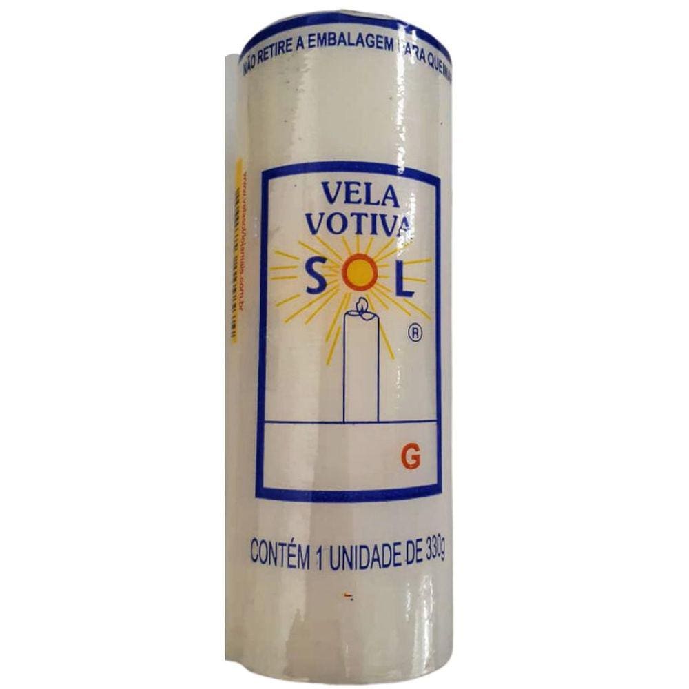 Vela Votiva Grossa - 7 Dias - 330 G - Kit de 12 Velas