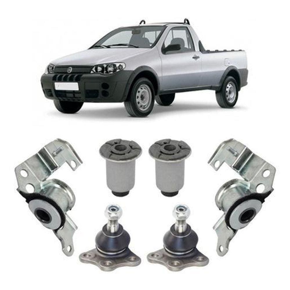 Kit Pivo Bucha Suspensão Dianteira Strada 2001 2002 2003 04