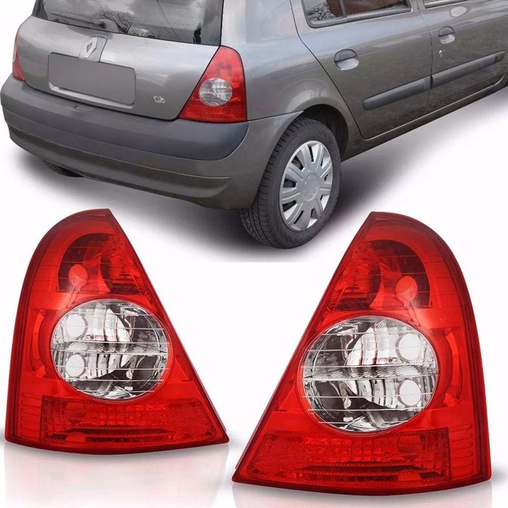 Lanterna Traseira Clio 2003 a 2012 Cristal Lado Direito