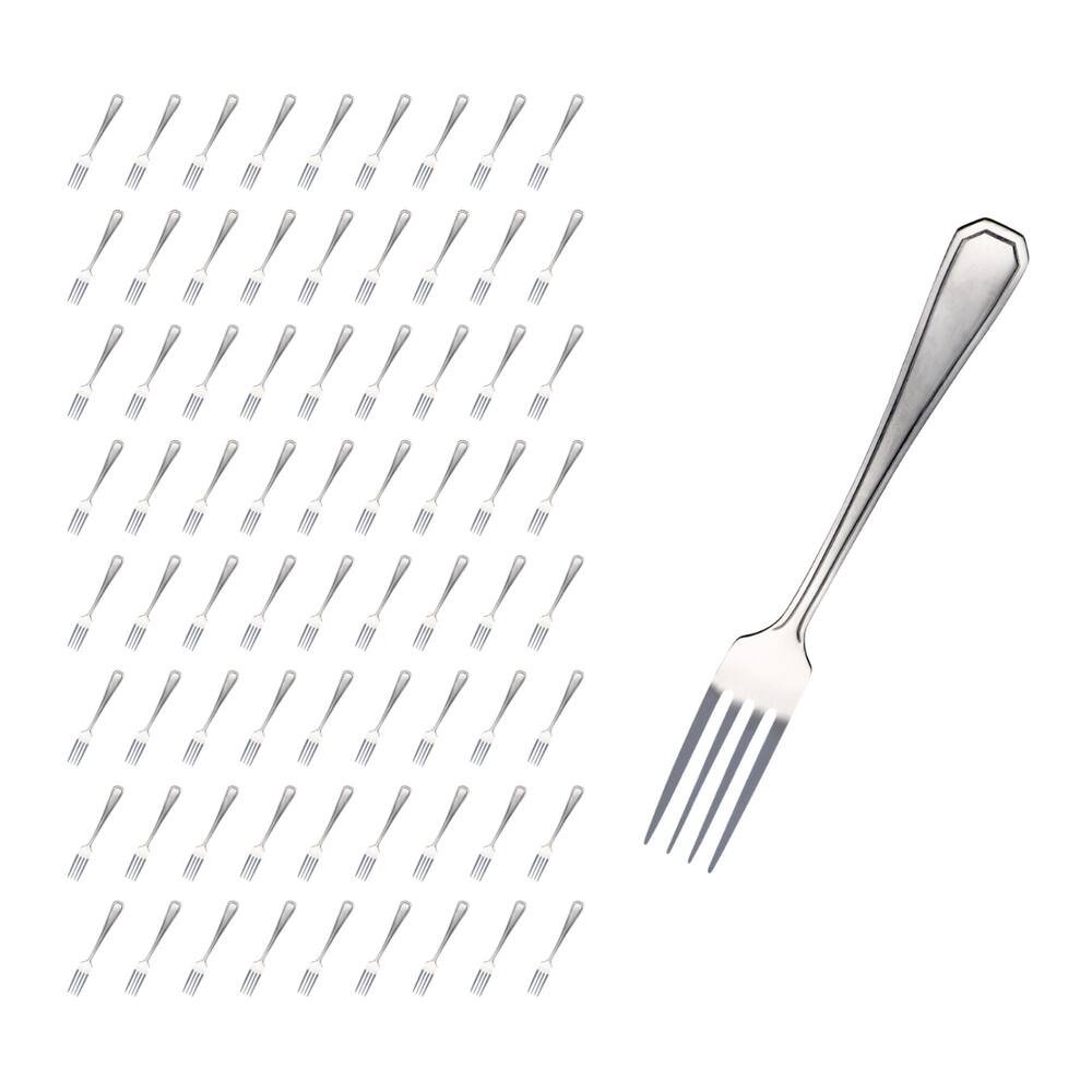 Kit 72 Pçs Garfo Reforçada Inox Restaurante / Casa / Bar