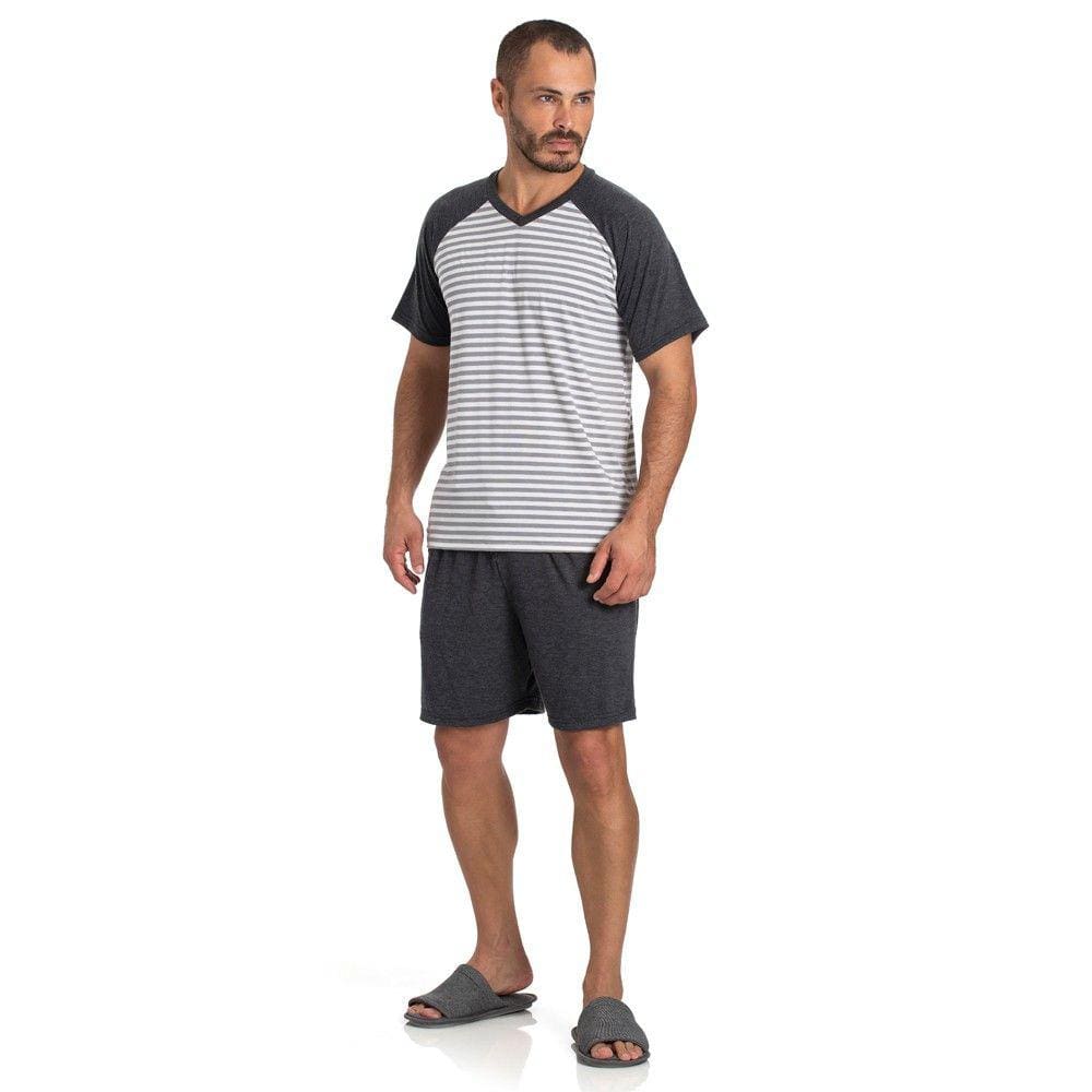 Pijama Masculino Curto Listrado Toque Slepwear 07.02.003